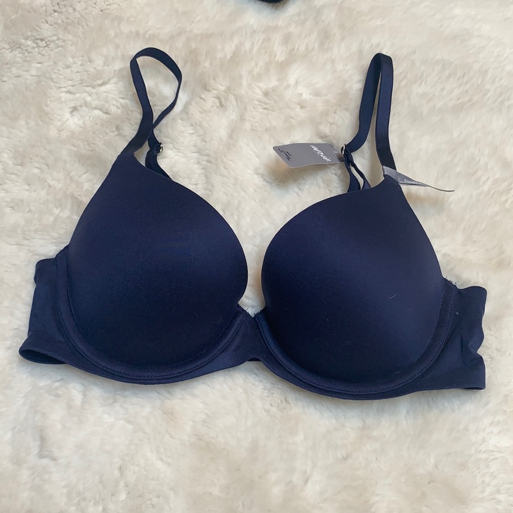 Aerie Navy Sunnie Pushup Bra- 32C